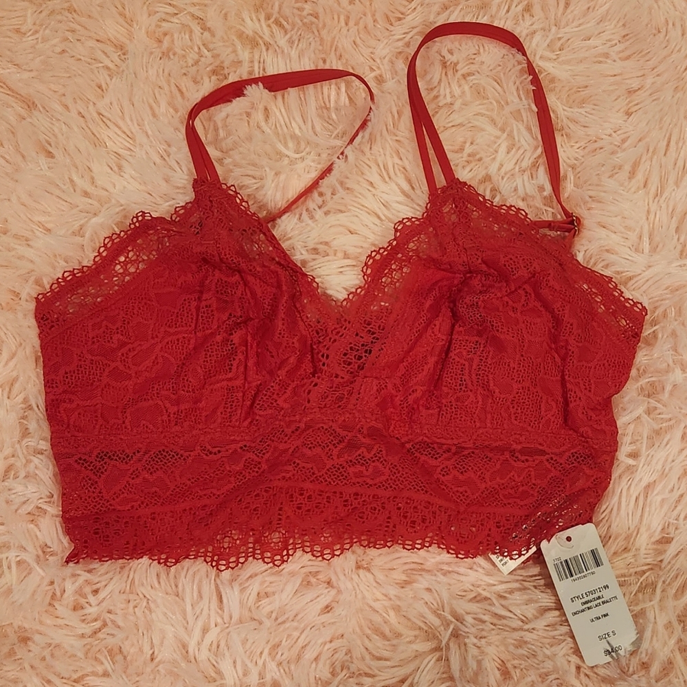 Hot Pink Lace Bralette